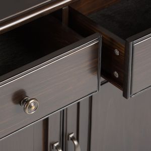 Mobiletto Contenitore da Ingresso Connaught Marrone Castagna Scuro - Elegante Arredamento per Soggiorno - Product Image 3