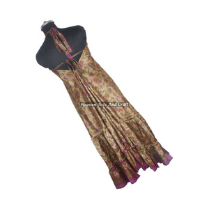 Saree / Sari / Shari Indian & Pakistani Clothing From India Hippy Boho Hot Sexy Looking Women Wear Vintage Silk <b>Spaghetti</b> - Product Image 3