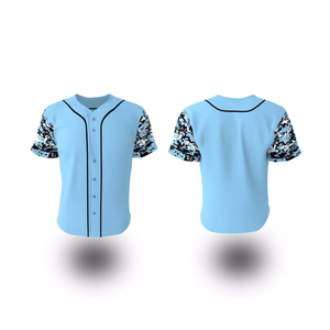 Maillot de softball personnalisé avec numéros d'équipe, 100 % polyester, imprimé par sublimation, manches courtes, col en V, fermeture à enfiler, écologique, XXL - Product Image 5