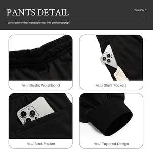 Survêtements évasés imprimés effet délavé de qualité supérieure pour garçons, style vintage, tenue de sport, sweat-shirts à col rond pour l'entraînement - Product Image 4