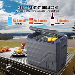 Refrigerador Portátil para Auto de 50L/52.8QT con Doble Zona y Enchufe Europeo, Congelador con Temperatura Ajustable de 4-68F - Product Image 2