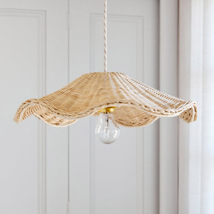 Hand-woven rattan chandelier excellent quality lampshade kids <b>lighting</b> direct supply from factory - Product Image 1
