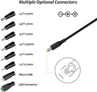 Alimentation universelle 12W 3V-12V 1A, adaptateur secteur AC/DC avec 8 prises DC pour haut-parleurs, caméras, lampes, tablettes