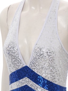 Disfraces de Animadora para Adultos de Alta Calidad, Impresión Digital, 220G, Spandex/Poliéster, Conjunto de Uniforme Deportivo para Competencia - Product Image 3