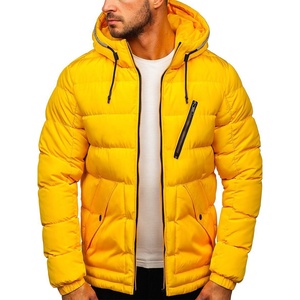 Manteaux réversibles imperméables surdimensionnés pour hommes, chauds, avec capuche, doublure en polaire, fermeture éclair, vêtements d'extérieur d'hiver - Product Image 1