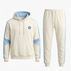 Men's Everyday Relaxed-Fit Tracksuit – Ultra-Soft Athletic <b>Hoodie</b> & Jogger Set - Product Image 1