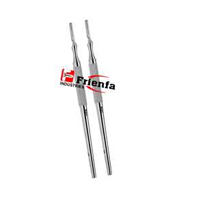 Manches de scalpel ronds 14,5 cm, ensemble d'instruments chirurgicaux en acier inoxydable de haute qualité, certifiés CE, réutilisables, manuels, en promotion - Product Image 1