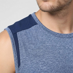 Camiseta sin mangas de rendimiento para hombre, de marca privada, informal, de punto, transpirable, de malla, sin mangas, para correr, gimnasio, entrenamiento, ligera - Product Image 4