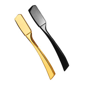 Navaja de Barbero Profesional IKZARSA de Acero Inoxidable con Hoja Única para Cuerpo y Rostro, en Morado, Negro, Dorado, Plateado y Azul, para Uso en Barberías - Product Image 2