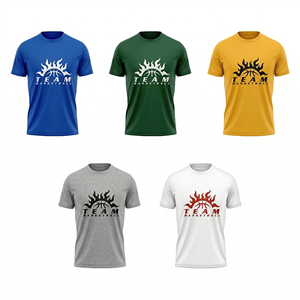 Camisetas Deportivas Estampadas Personalizadas de Primavera para Hombre y Mujer Camisetas de Poliéster al por Mayor con Diseños Gráficos - Product Image 1