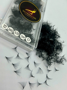 ขายส่งขนตาปลอมแบบพัดสำเร็จรูป 20D ฐานบาง 0.03 มม. ขนตาเมกะวอลลุ่ม แคชเมียร์ รับผลิตแบรนด์ส่วนตัว ผู้จัดจำหน่ายขนตา - Product Image 2