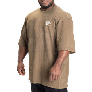 Camisetas de Gran Tamaño con Diseño Elegante y Tela Resistente para Hombre, Ropa Deportiva Informal para Entrenamiento - Product Image 4