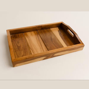 Bandeja de Madera Artesanal Premium con Acabado Natural, Diseño Rectangular para Decoración de Mesa de Centro en Hoteles, Restaurantes y Hogares, Venta al Por Mayor - Product Image 2