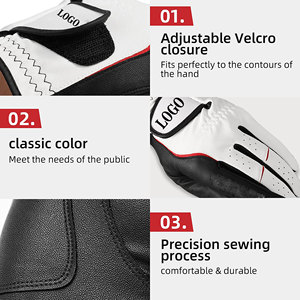 Gants de golf en cuir PU de qualité supérieure, personnalisés, imperméables, meilleur prix, vente chaude, toutes tailles disponibles, design unique - Product Image 2