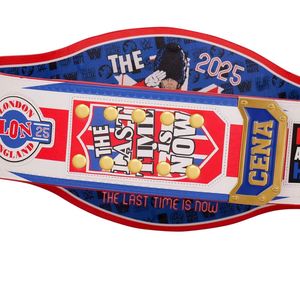 John Cena Farewell WWE Championship Belt Custom Engraved Red & White Title Belt for WWE Fans Never Give Up Wrestling - Product Image 6