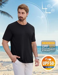 เสื้อยืดแขนสั้นสีดำผ้าไนลอนระบายอากาศดี สีพื้น สไตล์ลำลองสำหรับผู้ชาย ออกแบบได้ตามต้องการ สำหรับการค้าขายข้ามพรมแดน - Product Image 3