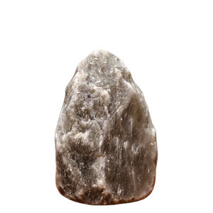 Lampe en sel minéral artisanal de qualité supérieure avec base en bois, lampe en sel gris de l'Himalaya de haute qualité, forme naturelle, 2025 - Product Image 2