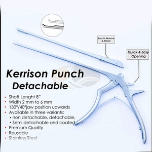 เครื่องมือผ่าตัดประสาทวิทยา Kerrison Rongeur ความแม่นยำสูง แบบใช้มือ  หัวเจาะขนาด 1 มม./2 มม./3 มม. ปลาย 45 องศา ใช้ซ้ำได้ - Product Image 3