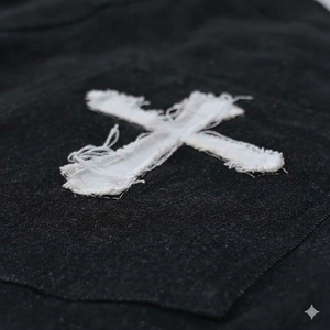 Men’s Black Denim Shorts Rhinestone Cross Design Flame Hem Distressed embriodry logo Streetwear <b>Hip</b> Hop Jean Shorts <b>for</b> women - Product Image 3