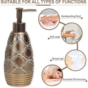Set Moderno di 4 Accessori per Bagno con Dispenser Sapone, Bicchiere, Portaspazzolino e Portasapone per Uso Domestico - Product Image 5