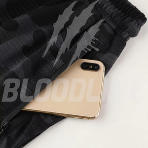 BLOODLINE Men's <b>Camouflage</b> Sport <b>Shorts</b> Mid Waist Drawstring Quick Dry Zipper Pockets Casual Athletic Wear - Product Image 5