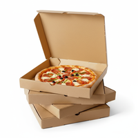 Boîtes en carton ondulé écologiques en matériaux recyclés avec gaufrage, boîtes jetables de qualité alimentaire pour l'expédition et la livraison à emporter
