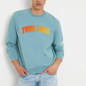 Sweat-shirt pour homme de haute qualité 100% coton, surdimensionné, logo brodé personnalisé, style streetwear ample, sweat-shirt pour homme OEM - Product Image 4