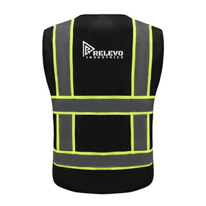 เสื้อกั๊กสะท้อนแสงนิรภัย 120 GSM โพลีเอสเตอร์ PU เสื้อกั๊กทำงานแบบมองเห็นได้ชัดเจน น้ำหนักเบา สำหรับคนทำงาน ขายส่ง - Product Image 4