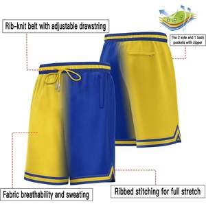 Pantalones cortos de baloncesto de malla para hombre 2025 con bolsillos, pantalones cortos de entrenamiento para correr en el gimnasio atlético para deportes y ejercicio - Product Image 3