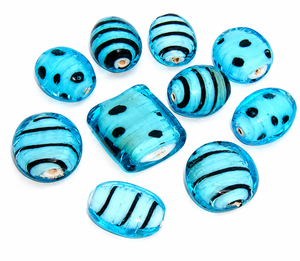 Cuentas Sueltas de Cristal Hechas a Mano con Técnica de Lampwork Acuático para la Creación de Joyas, DIY, Collares, Pulseras, Pendientes, Decoración de Cortinas, Multiusos - Product Image 1
