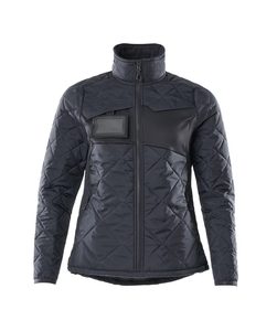 Chaqueta de Trabajo de Alta Visibilidad para Mujer, Uniforme de Seguridad Reflectante Naranja con Cierre Frontal y Bolsillos - Product Image 2