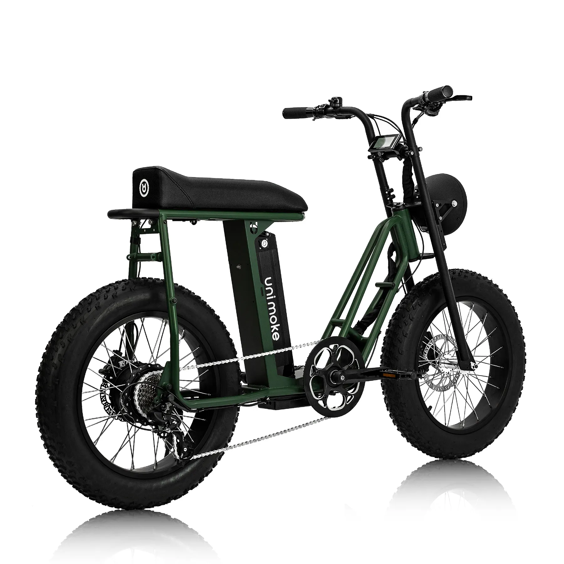 Agent/distributeur vélo électrique e-bike couleur verte Unimoke SW de Urban Drivestyle city fatbike light off-road