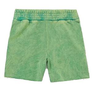 Pantalones Cortos de Lona de Algodón Tie Dye para Hombre, Cintura Media, con Cordón, Estilo Casual, Color Verde Sólido, Diseño con Bolsillos, Transpirables - Product Image 5