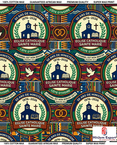 Premium African Wax Print Fabric Manufacturer Custom Church Celebration Anniversary Convention Uniform Supplier - Product Image 6