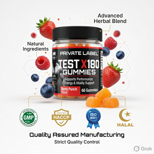 Fabricante de Suplementos de Gomitas Herbales para Hombres, OEM, Marca Privada, Proveedor al por Mayor de Gomitas Masticables Suaves - Product Image 4