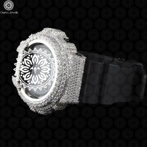 Montre de luxe Charm Jewels en acier inoxydable 40 mm, cadran analogique, verre lumineux, unisexe, fermoir pliant, mouvement mécanique, date automatique 10 - Product Image 2
