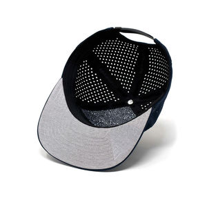 หมวกแก๊ปทรงทรัคเกอร์หกแผง ตาข่ายด้านหลัง ปรับขนาดได้ ติดกระดุมแบบ Snapback  โลโก้แบรนด์สั่งทำได้ แฟชั่นกลางแจ้ง สไตล์ลำลอง หมวกเบสบอล - Product Image 3