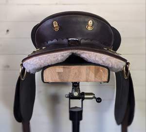 Deep Seat Heavy Duty Western <b>Cutter</b> Saddle Leather Ranch for Cattle Work Wood <b>Tree</b> Plastic Horn Hand-Stitched Design Stainless - Product Image 3