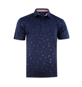 เสื้อยืดคุณภาพสูงสำหรับผู้ชาย ผ้าคอตตอนผสมสแปนเด็กซ์ ถักทออย่างดี ทรงฮิปฮอป คอปก แขนสั้น แห้งเร็ว สวมใส่สบาย รับผลิตแบบ OEM พร้อมสกรีนโลโก้ด้านหน้า BD - Product Image 2