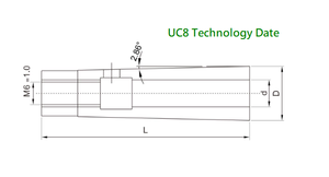 Mandrin de serrage à ressort Taiwan UC8 - Product Image 3