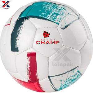 Ballon de football de qualité supérieure, taille 5, en PU, PVC, TPU, design multicouche, écologique, durable, surface antidérapante, logo personnalisé, unisexe, adultes - Product Image 2