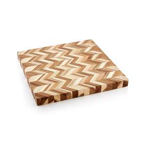 Planche à découper et à servir en acacia, design attrayant, motif chevrons, idéale pour couper les fruits et légumes, au meilleur prix. - Product Image 6