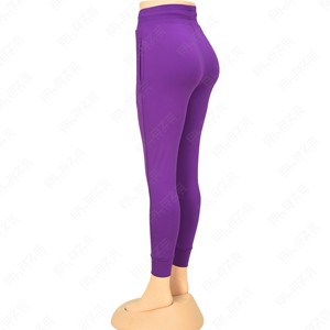 Pantalones de yoga Cordón Deportes Fitness con bolsillos Leggings para mujeres Cordón Pantalones de pierna ancha Cintura elástica Leggings de yoga - Product Image 2