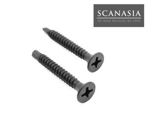 Tornillo Autoperforante Phillips con Cabeza de Trompeta de Acero ANSI Hecho en Taiwán, Pulgadas, Fosfatado Negro - Product Image 6