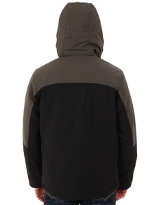 Veste softshell pour homme personnalisée, respirante, décontractée, printemps-automne, à capuche, couleur contrastée, fermeture éclair, coupe-vent - Product Image 6