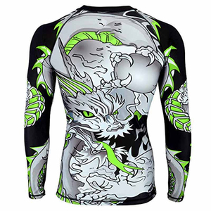 เสื้อรัดกล้ามเนื้อแขนยาวสำหรับ MMA ยิวยิตสู  รับสั่งทำสีพิเศษ เสื้อรัดกล้ามเนื้อแขนยาวสำหรับผู้ชาย MMA - Product Image 6