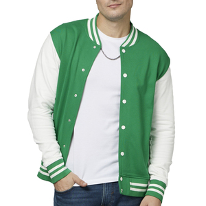 Blouson universitaire en coton personnalisé pour homme – Baseball, plein air, décontracté, col montant, broderie, style Letterman, type Bomber - Product Image 3