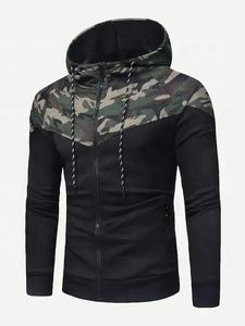 2025แจ็คเก็ตมีฮู้ดลายพรางตัดแนวสปอร์ตสำหรับผู้ชายชุดฝึกและจ๊อกกิ้งปรับแต่งได้ - Product Image 2