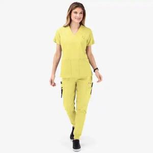 Uniformes Médicos de Enfermería con Logotipo Personalizado, Nuevo Estilo, 2 Piezas, Manga Corta, para Mujer - Product Image 1