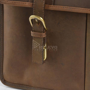 Nouvelle conception, étui pour ordinateur portable en cuir véritable et nylon, 13-15 pouces, grande capacité, sac de voyage sportif de plein air, sac d'affaires de luxe personnalisé - Product Image 2